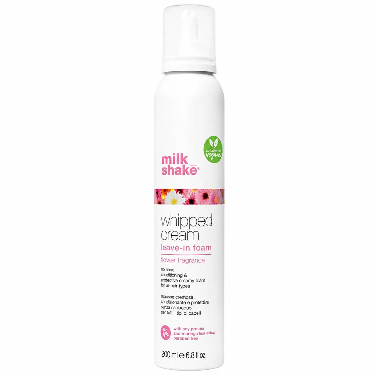 Незмивна пінка для волосся з квітковим ароматом Milk Shake Whipped Cream Leave-In-Foam Flower Fragrance