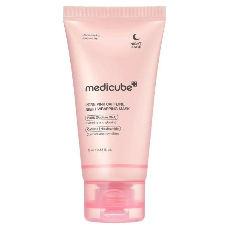  Medicube Нічна маска-плівка з полінуклеотидами та кофеїном PDRN Pink Caffeine Night Wrapping Mask