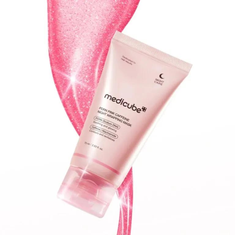  Medicube Нічна маска-плівка з полінуклеотидами та кофеїном PDRN Pink Caffeine Night Wrapping Mask