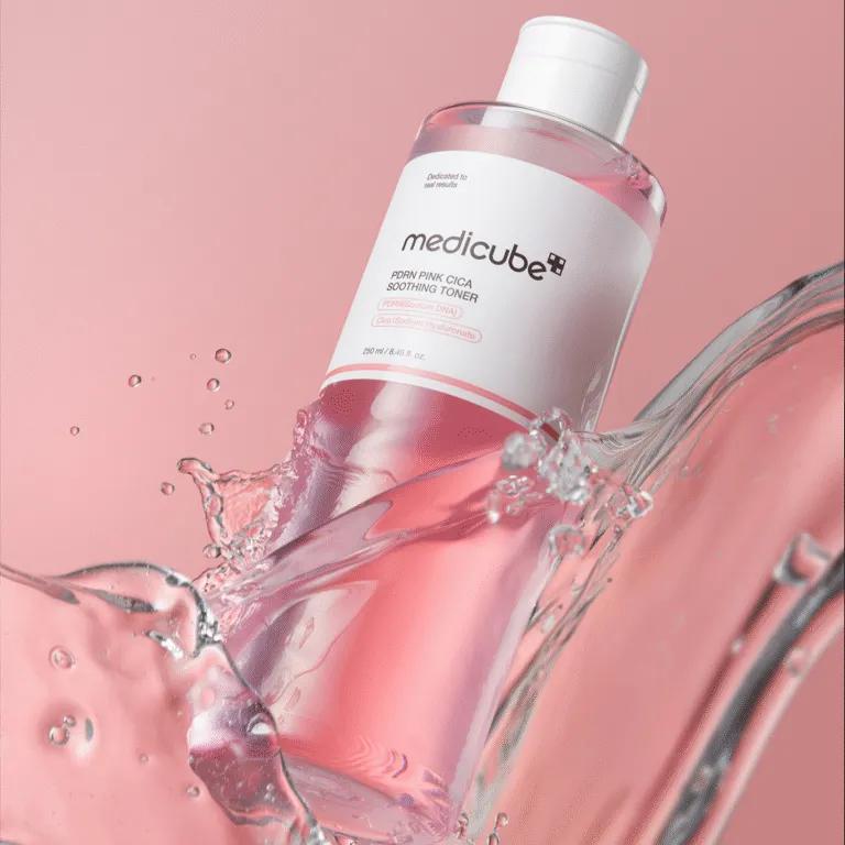 Medicube Заспокійливий тонер з полінуклеотидами та центеллою PDRN Pink Cica Soothing Toner