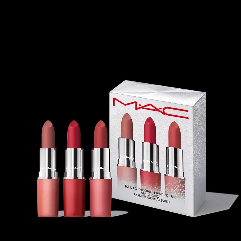 MAC Cosmetics Holiday Hail To The Chic! Lipstick Trio подарунковий набір