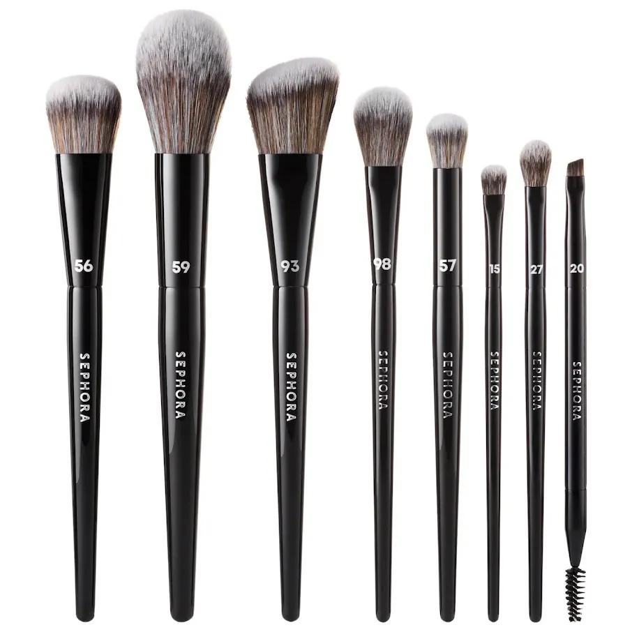 Пензлі для макіяжу SEPHORA COLLECTION 8-Piece PRO Brush Face & Eye Set