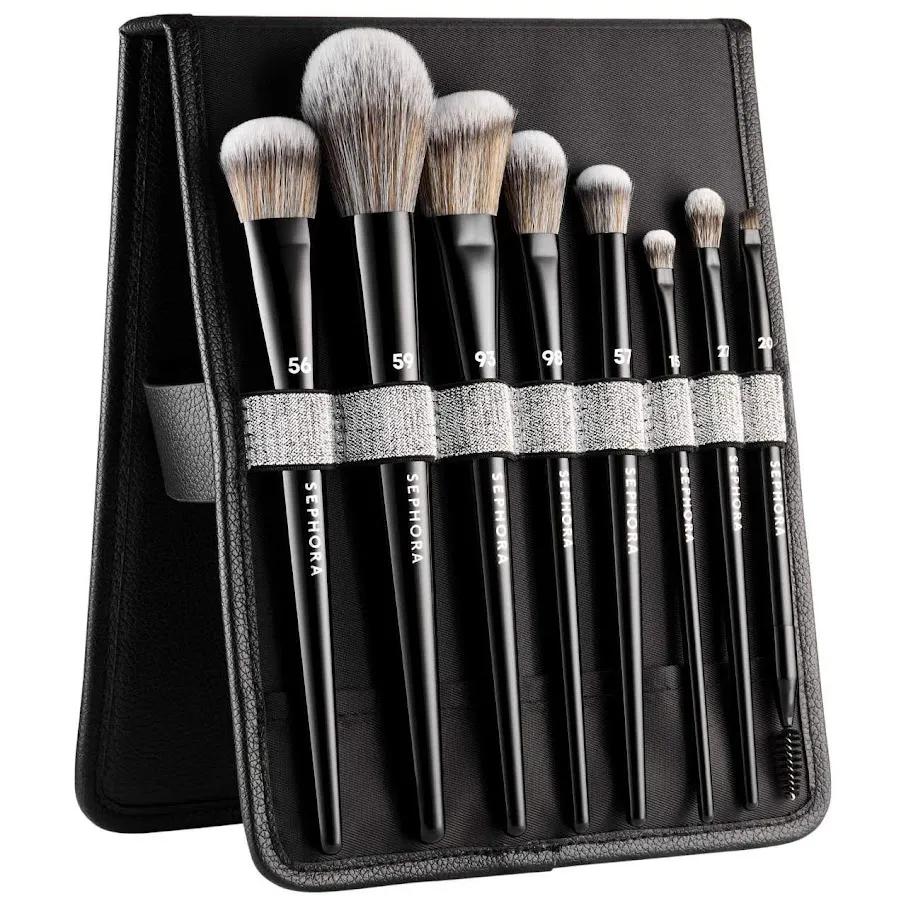 Пензлі для макіяжу SEPHORA COLLECTION 8-Piece PRO Brush Face & Eye Set