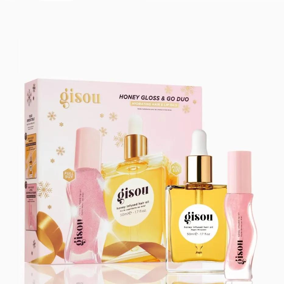 Набір для волосся та губ Gisou Honey Gloss & Go Duo
