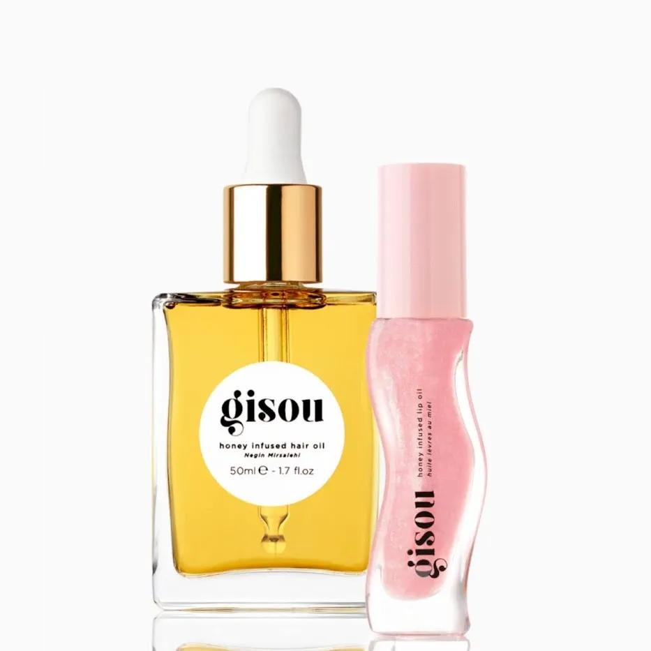 Набір для волосся та губ Gisou Honey Gloss & Go Duo
