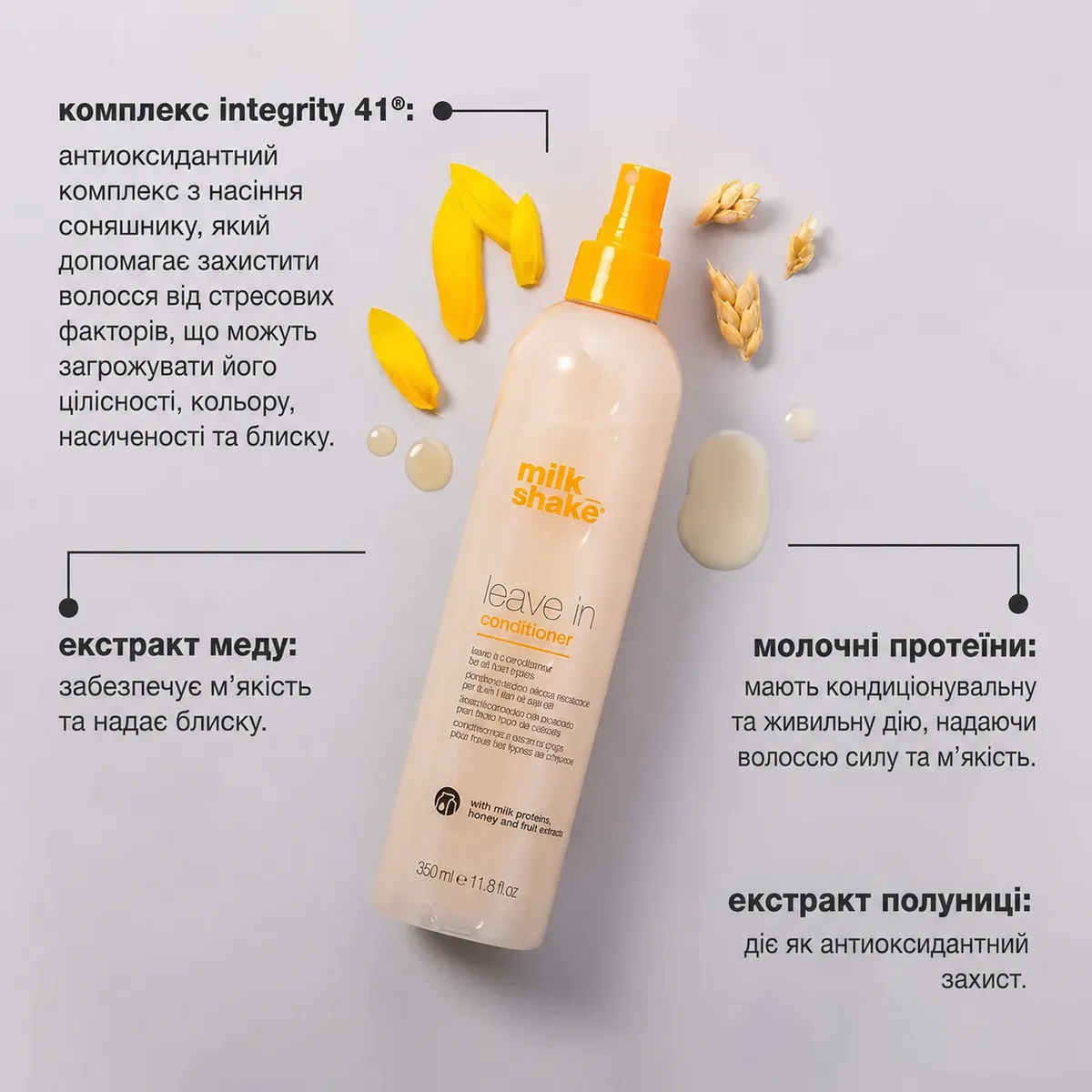 Незмивний зволожувальний кондиціонер для волосся Milk Shake Leave In Conditioner