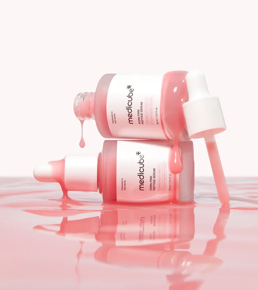 MEDICUBE PDRN Pink Peptide Serum  Відновлювальна сироватка з полінуклеотидами та пептидами
