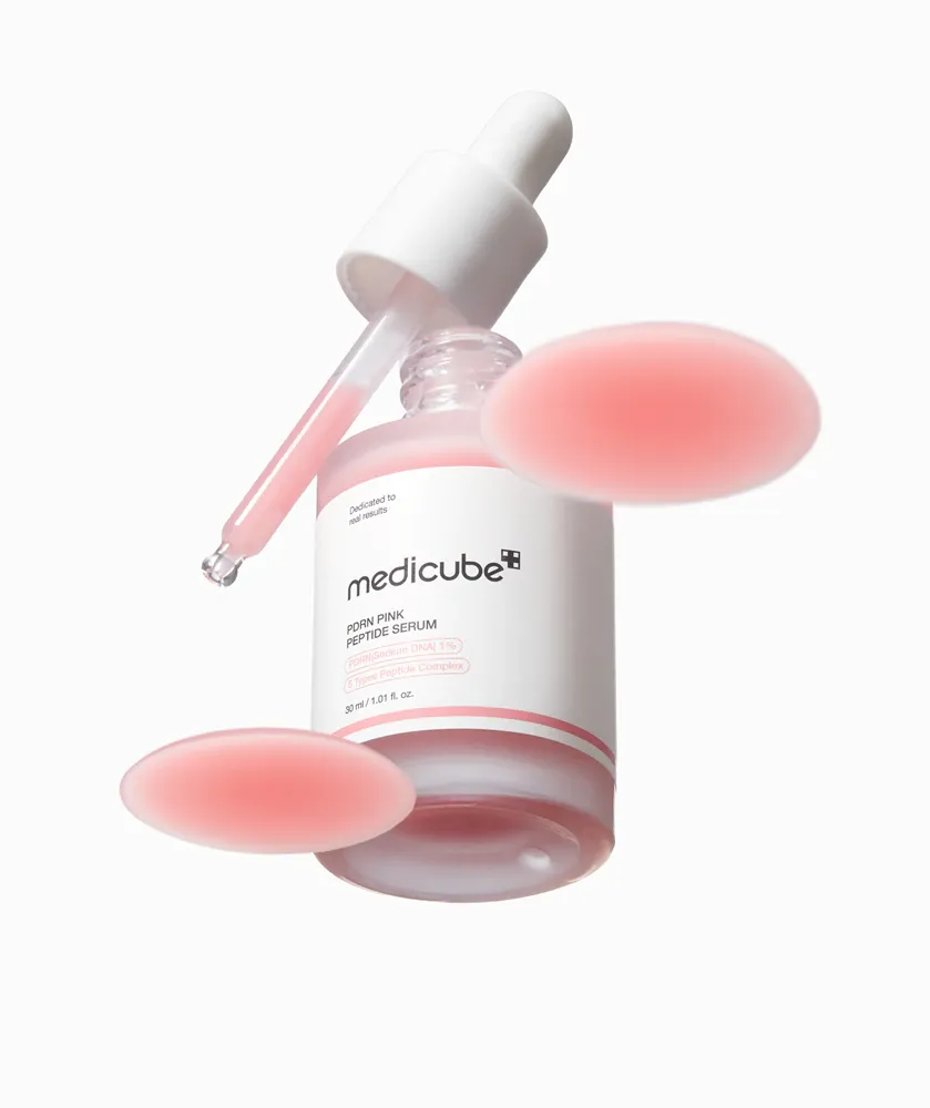MEDICUBE PDRN Pink Peptide Serum  Відновлювальна сироватка з полінуклеотидами та пептидами