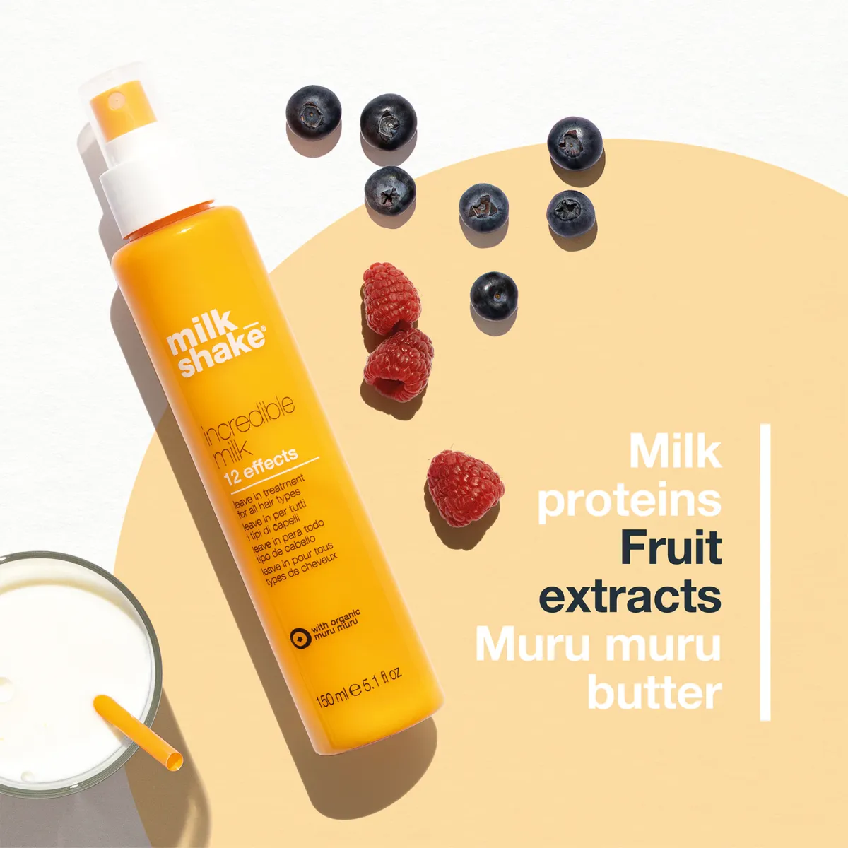 milk_shake Incredible Milk 12 Effects  Незмивна маска-спрей для волосся з 12 ефектами